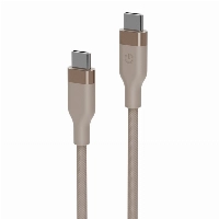 Кабель EnergEA HELIX Magnetic USB-C to USB-C 100W 480 Mbps 1.5м, золотой