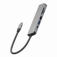 Адаптер EnergEA AluHUB HD3 6-in-1 USB-C 60W, серый