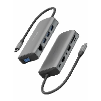 Адаптер EnergEA AluHUB Max 11-in-1 USB-C 100W, серый