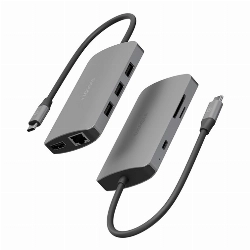 Адаптер EnergEA AluHUB HD Pro2 8-in-1 USB-C 100W, серый