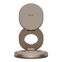 Беспроводное зарядное устройство EnergEA Bazic GoMag GYRE 3-in-1 15W, Gold, золотой