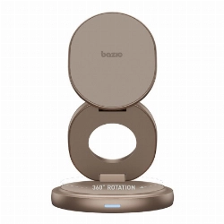 Беспроводное зарядное устройство EnergEA Bazic GoMag GYRE 3-in-1 15W, Gold, золотой