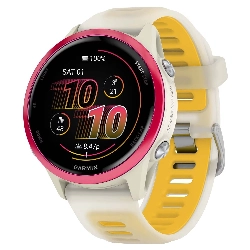 Умные часы Garmin Forerunner 570, 42 мм, Raspberry Aluminium with Translucent Mango Band