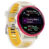 Умные часы Garmin Forerunner 570, 42 мм, Raspberry Aluminium with Translucent Mango Band