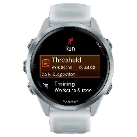 Умные часы Garmin Forerunner 570, 42 мм, Cloud Blue Aluminium with Translucent Whitestone Band