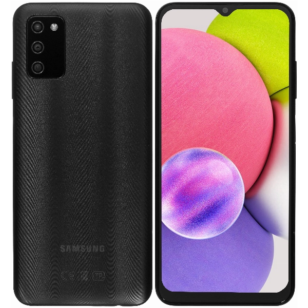 Samsung Galaxy A03s, 3/32 GB, Black, черный