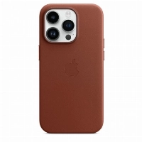 Apple iPhone 14 Pro Leather Case (MPPK3), Umber, коричневый