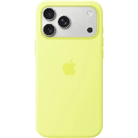 Apple iPhone 17 Pro Max Silicone Case (MGFM4), Neon Yellow, желтый неон