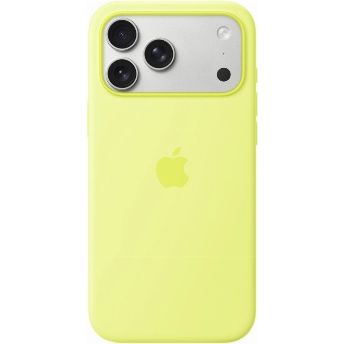 Чехол Apple iPhone 17 Pro Silicone Case (MGFF4), Neon Yellow, желтый неон