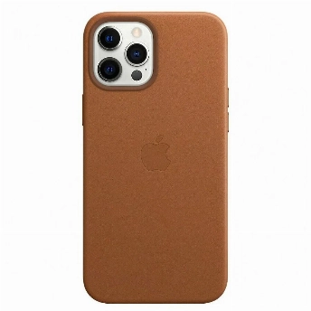 Чехол Apple iPhone 12 /12 Pro Leather Case, Saddle Brown, коричневый