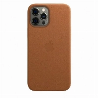 Apple iPhone 12 /12 Pro Leather Case, Saddle Brown, коричневый
