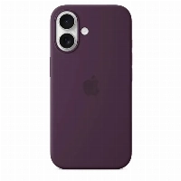 Apple Iphone 16 Plus Silicone Case (MYYD3), Plum, фиолетовый