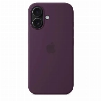 Apple Iphone 16 Plus Silicone Case (MYYD3), Plum, фиолетовый