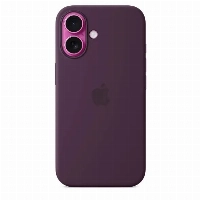 Apple Iphone 16 Plus Silicone Case (MYYD3), Plum, фиолетовый