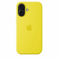 Apple iPhone 16 Plus Silicone Case (MYYG3), Star Fruit, желтый