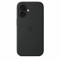 Apple iPhone 16 Plus Silicone Case (MYY93), Black, черный