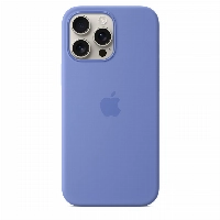 iPhone 16 Pro Max Silicone Case (MDH04), Periwinkle, синий