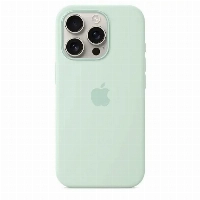 iPhone 16 Pro Max Silicone Case (MDGY4 ), Aquamarine, зеленый