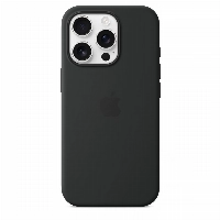 iPhone 16 Pro Max Silicone Case (MYYT3), Black, черный
