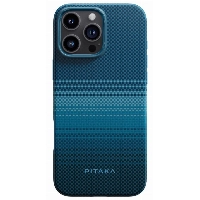 Чехол 16 Pro Max Pitaka Military-Grade Protective Case, Moonrise, синий