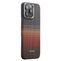 Чехол 16 Pro Pitaka Tactile Woven case, Sunset, коричневый