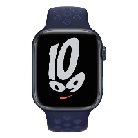 Ремешок Apple Nike Sport Band, 45 мм, Midnight Navy/Mystic Navy, синий