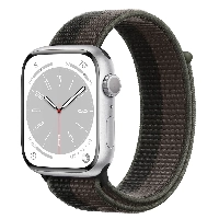 Ремешок Apple Sport Loop, 45 мм, Tornado/Gray, черный/серый