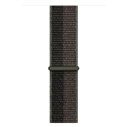 Ремешок Apple Sport Loop, 45 мм, Tornado/Gray, черный/серый