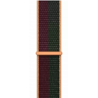Ремешок Apple Sport Loop, 45 мм, Dark Cherry/Forest Green, красный/зеленый