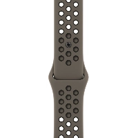 Ремешок Apple Nike Sport Band, 45 мм, Olive Grey/Black, оливковый/черный
