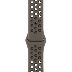 Ремешок Apple Nike Sport Band, 45 мм, Olive Grey/Black, оливковый/черный