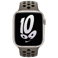 Ремешок Apple Nike Sport Band, 45 мм, Olive Grey/Black, оливковый/черный