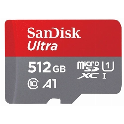 Карта памяти SanDisk Ultra microSDXC, 512 Гб, Class 10, UHS-I U1 A1, 140 MB/s (SDSQUAC-512G-GN6MN)