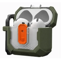 Чехол Urban Armor Gear (UAG) Plasma Case для AirPods 4, Olive Drab, оливковый
