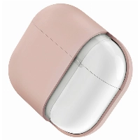 Чехол Чехол Uniq Lino Hybrid Liquid Silicon для Airpods 4, Pink, розовый