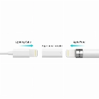 Адаптер USB-C to Apple Pencil, White, белый