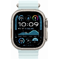 Умные часы Apple Watch Ultra 2 49 мм, Natural Titanium Case with Ocean Band, Ice Blue