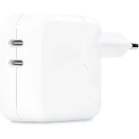 Адаптер питания Apple USB-C Power Adapter, Dual USB-C Port, 35Вт, MW2К3, White, белый