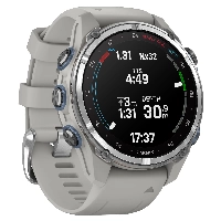 Смарт-часы Garmin Descent MK3, 43 мм, Stainless Steel with Fog Gray Silicon Band