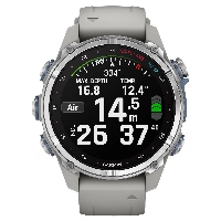 Смарт-часы Garmin Descent MK3, 43 мм, Stainless Steel with Fog Gray Silicon Band