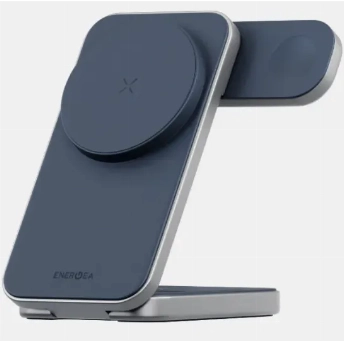 Беспроводное зарядное устройство 3 в 1 EnergEa MagTrio Plus, Blue, темно-синий