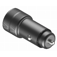 Автомобильное зарядное устройство EnergEa AluDrive PD20 Plus, USB-C + USB-A, 38 Вт, Gunmetal, металлический