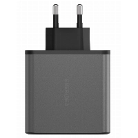 Сетевое зарядное устройство EnergEA AmpCharge GaN100 3C, PD, PPS, QC3.0, 100W, Gunmetal, металлический