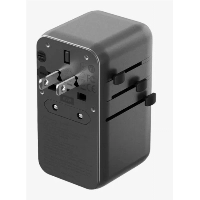 Сетевое зарядное устройство EnergEA TravelWorld Adapter GaN85, 3USBC/1USBA, 85W, Gunmetal, металлический