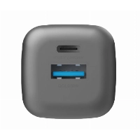 Сетевое зарядное устройство EnergEA AmpCharge GaN35 1C1A , PD, QC3.0, 35W, Gunmetal, металлический