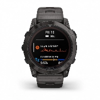 Умные часы Garmin Fenix 7X Pro Sapphire Solar, Titanium Carbon Gray with Titanium Band