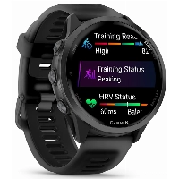 Умные часы Garmin Forerunner 570, 47 мм, Slate Gray Aluminium with Translucent Black/Black Band