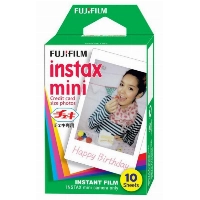 Упаковка фотобумаги Fujifilm Instax Mini Glossy Films, 10 фотографий, белая 