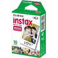 Упаковка фотобумаги Fujifilm Instax Mini Glossy Films, 10 фотографий, белая 