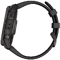 Умные часы Garmin Fenix 7X Sapphire Solar Carbon Gray DLC Titanium with Black Band 